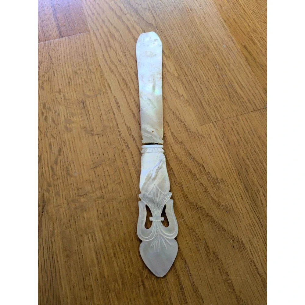 Marble & Wood Spoon Rest With Knife Cottagecore